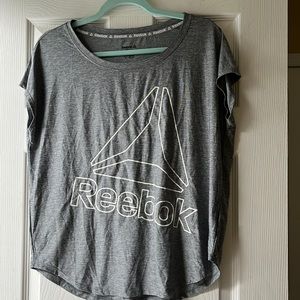 Reebok cap sleeve performance fabric workout shirt. Size S